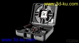 3D打印模型手提箱，炸药箱，现代爆破装置；的图片