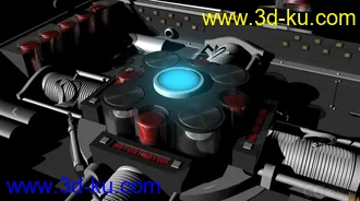 3D打印模型手提箱，炸药箱，现代爆破装置；的图片