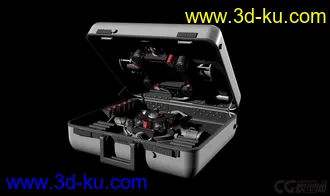 3D打印模型手提箱，炸药箱，现代爆破装置；的图片