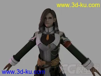 3D打印模型最终幻想女角色的图片