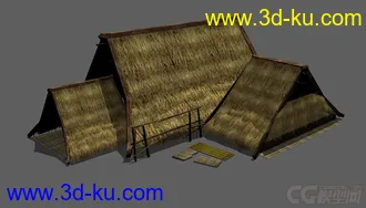 3D打印模型龙山文化茅屋的图片