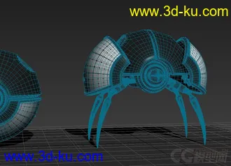 3D打印模型高精度科幻机器人，太空机器人，材质现成的，包内各种渲染材质及通用格式；的图片