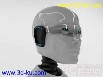 3D打印模型科幻女人，科幻人物超高精度装机器人，太空机器人材质现成，包内各渲染材质通用格式的图片