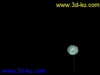 3D打印模型风吹蒲公英的图片