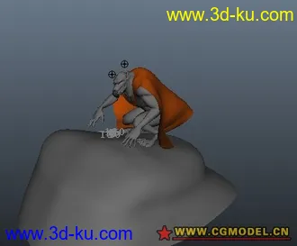 经典动漫模型（附带骨骼，动画，布料披风）的图片