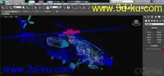 3D打印模型阿帕奇直升机的图片