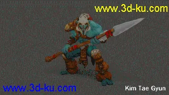 3D打印模型DOTA2哈斯卡的图片