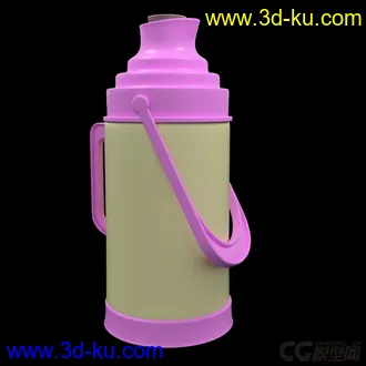 3D打印模型暖壶（暖水瓶）的图片