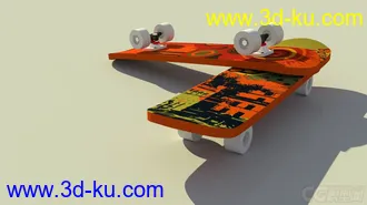 3D打印模型滑板的图片