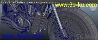 3D打印模型摩托的图片