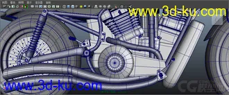 3D打印模型摩托的图片