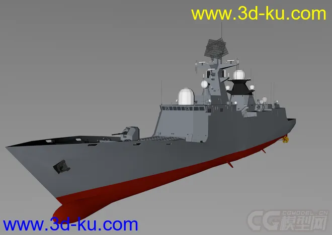 054a 护卫舰  c4d模型的图片1