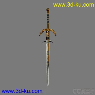 3D打印模型次世代骷髅剑的图片