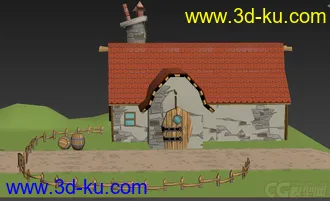 3D打印模型可用式虚拟现实卡通小场景的图片