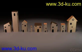 3D打印模型小木屋的图片