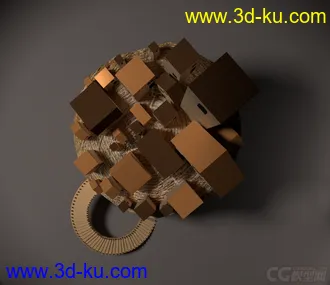 3D打印模型小木屋的图片