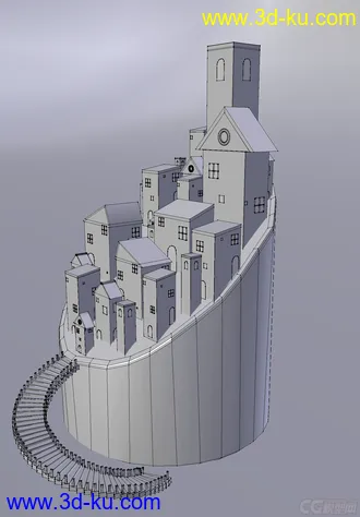 3D打印模型小木屋的图片
