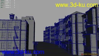3D打印模型上传一个没有贴图的街道场景的图片