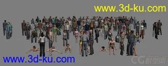 3D打印模型3D建筑动画常用人的图片