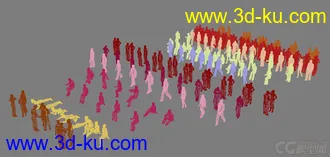 3D打印模型3D建筑动画常用人的图片