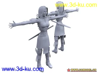 3D打印模型Warrior Female - 女战士的图片
