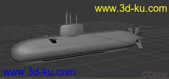 3D打印模型214级潜艇   u214 德国制造的图片