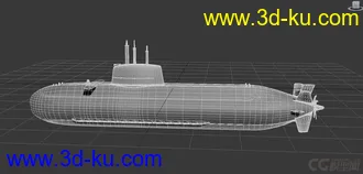3D打印模型214级潜艇   u214 德国制造的图片
