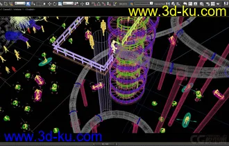 3D打印模型水上乐园 游乐场的图片
