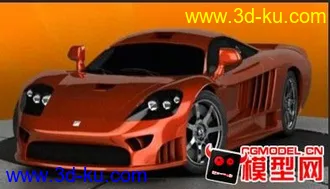 3D打印模型红色跑车的图片