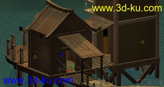 3D打印模型房子场景的图片