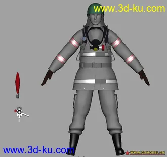 练习模型救火员的图片