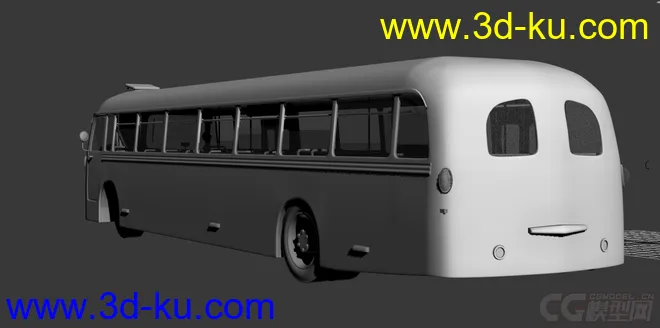 六十年代老式公交车  卡通公交车模型的图片2