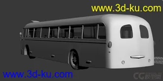 3D打印模型六十年代老式公交车  卡通公交车的图片