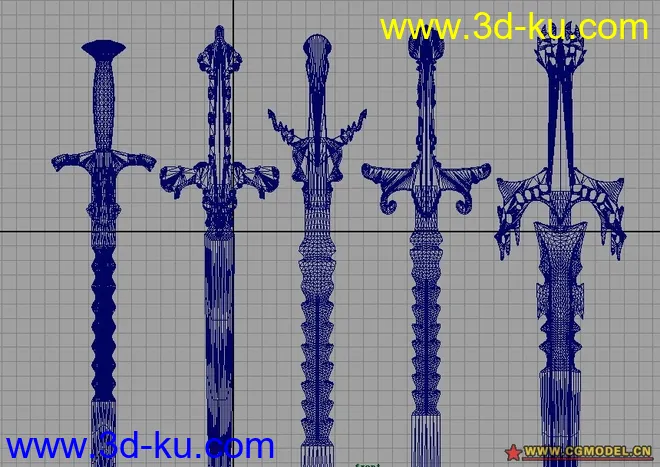 新人报道上#！传之前收集的精品剑武器...模型的图片1