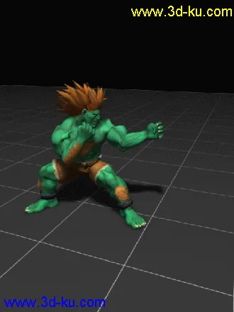 3D打印模型《街霸4》 BLK带动画的图片