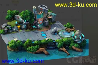 CG模型网首发《长江七号》3.4G全套场景模型合集下载的图片