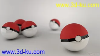 3D打印模型精灵球（神奇宝贝球）的图片