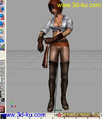 3D打印模型酷美女，贴图齐全的图片