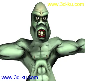 3D打印模型[MAX]卡通风格僵尸X2的图片