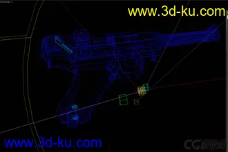 3D打印模型经典手枪的图片