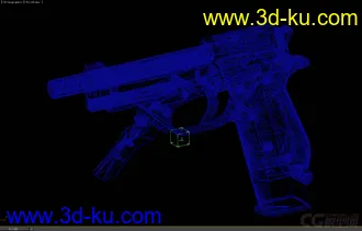 3D打印模型复古小手枪的图片