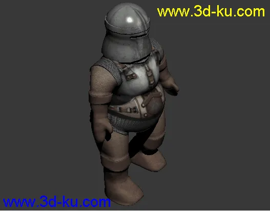 战士、武士3D动画模型，含材质贴图。的图片1