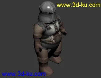 战士、武士3D动画模型，含材质贴图。的图片