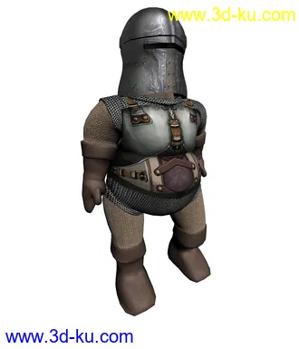 战士、武士3D动画模型，含材质贴图。的图片