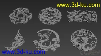 3D打印模型花纹的图片