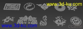 3D打印模型花纹的图片