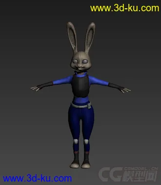 3D打印模型兔警官朱迪的图片