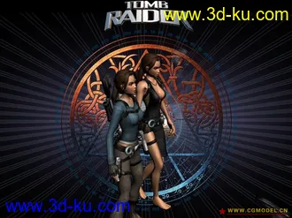 3D打印模型LARA CROFT 四合一的图片