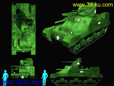 [MAX]M-3 "LEE"式坦克模型的图片1