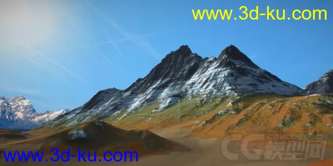 影视级高精度写实山体模型场景 雪山场景 地形的图片10
